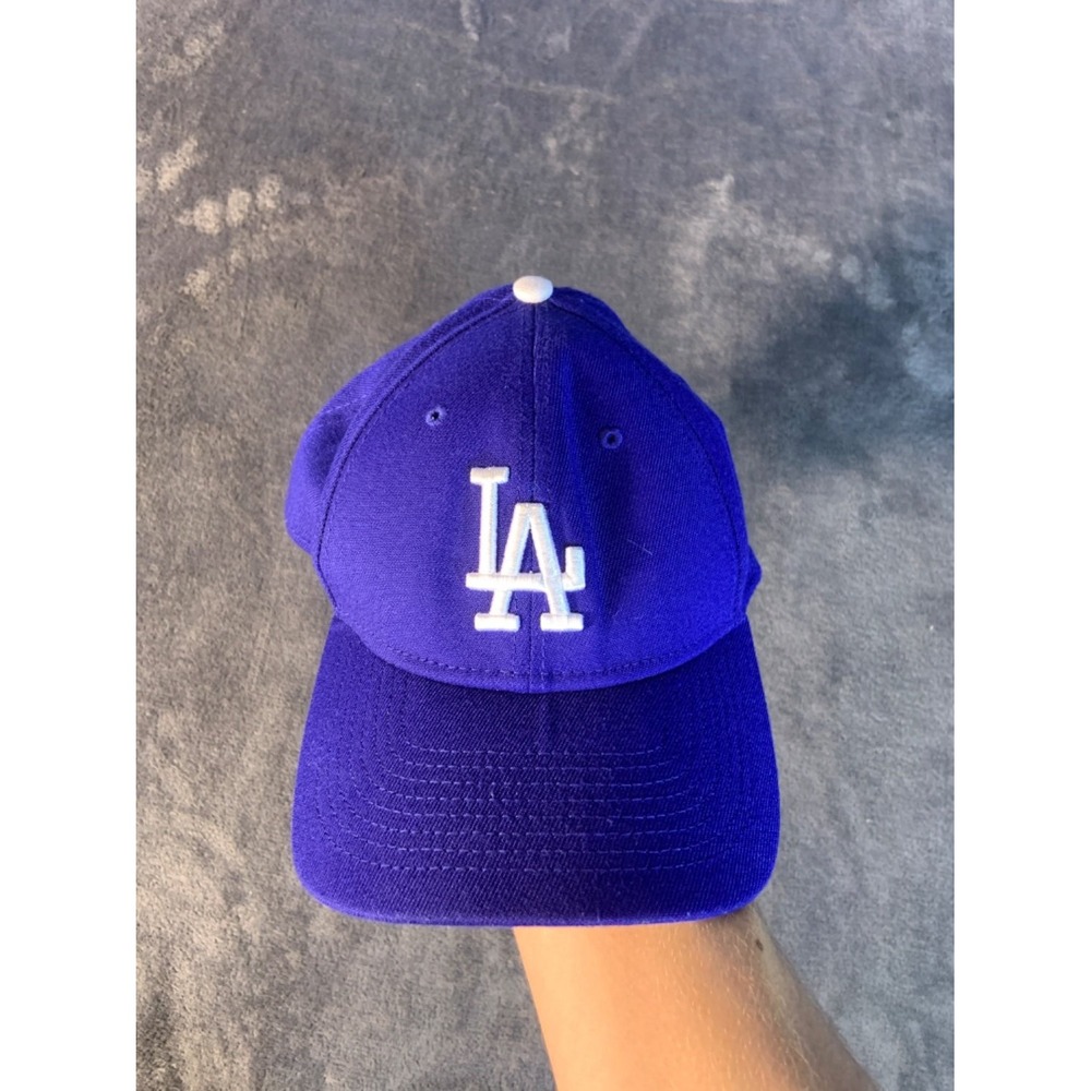 New Era Los Angeles Dodgers 39THIRTY Baseball Cap Purple Stretch Fit Hat M/L MLB